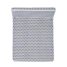 Butler Specialty - Serienna 30 in. Seat Height Rectangular Rattan Low Back Bar Stool - White And Navy