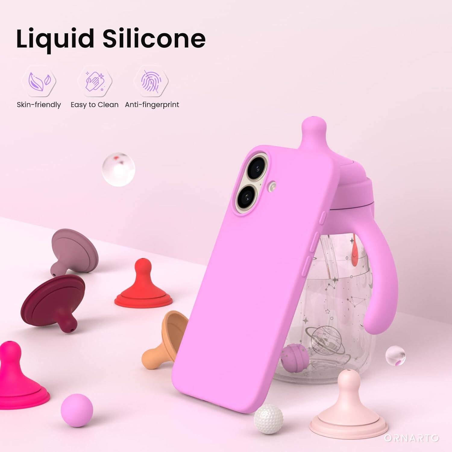 Liquid Silicone Skin-friendly Easy to Clean Anti-fingerprint ORNARTO