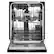 Alt View 1. KitchenAid - 24" Front Control Built-In Dishwasher with Third rack and ProDry System - Black Ore.