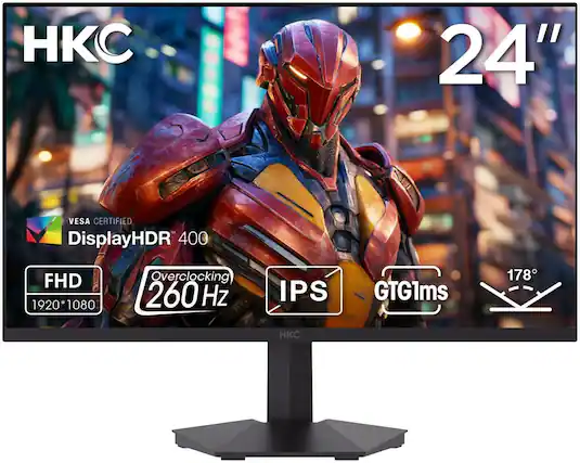 C 24" VESA CERTIFIED™ DisplayHDR 400 FHD 1920*1080 Overclocking 260 Hz IPS GTG1ms 178°