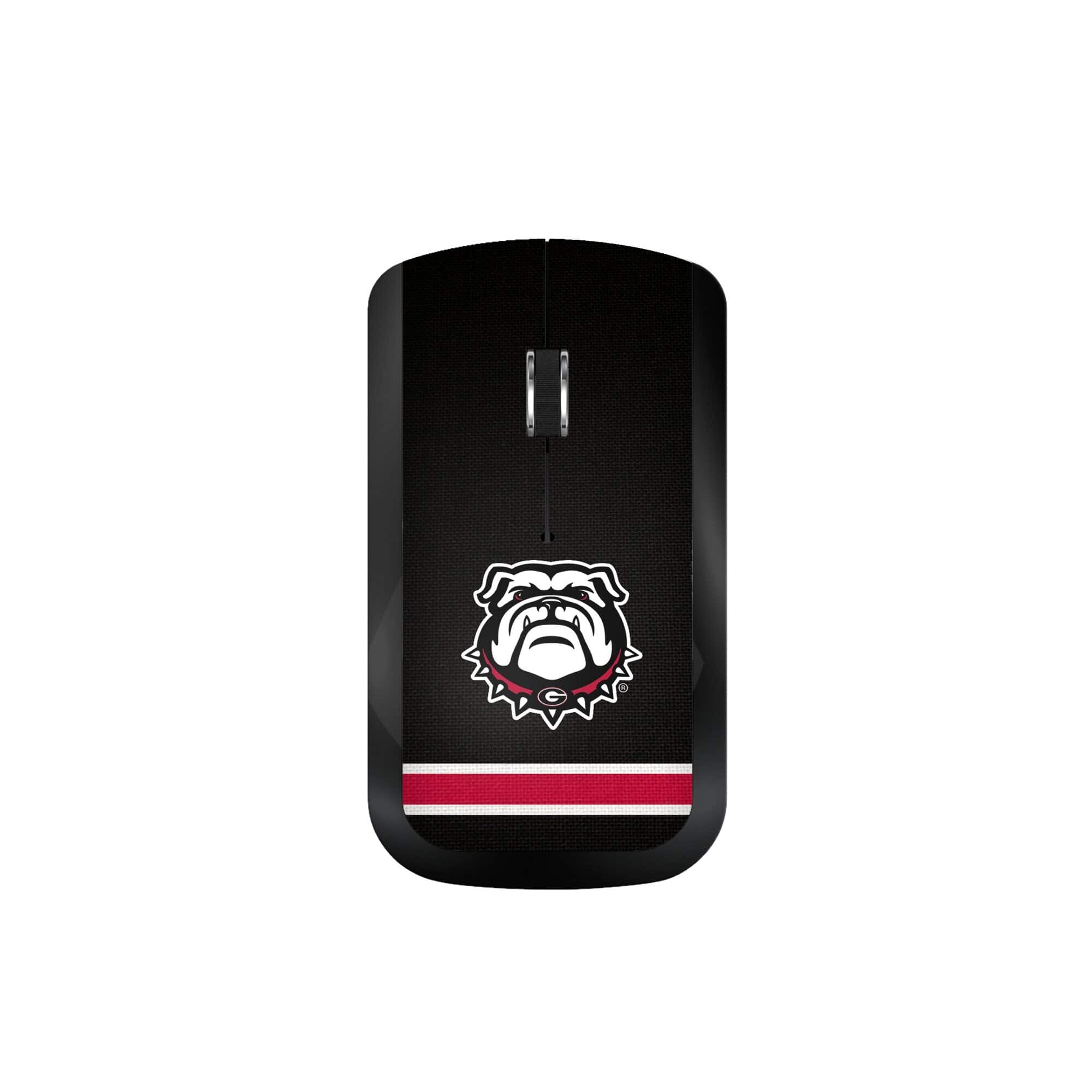 Keyscaper - Georgia Bulldogs Stripe Design Wireless Mouse - Wireless - Multicolor