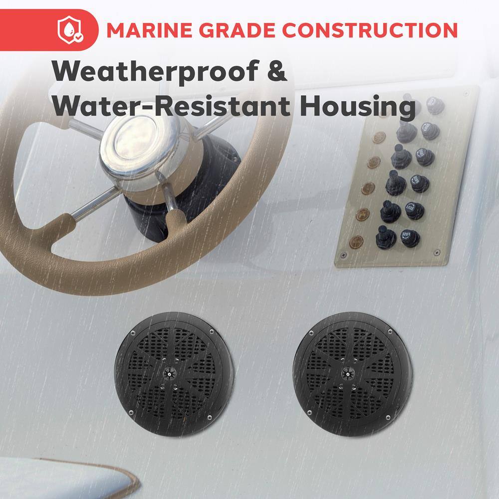 MARINE GRADE CONSTRUCTION  
Weatherproof & Water-Resistant Housing