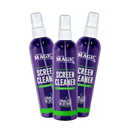 nano MAGIC
nanotech-powered
SCREEN CLEANER
6 magical ounces
FORMULATED IN DETROIT