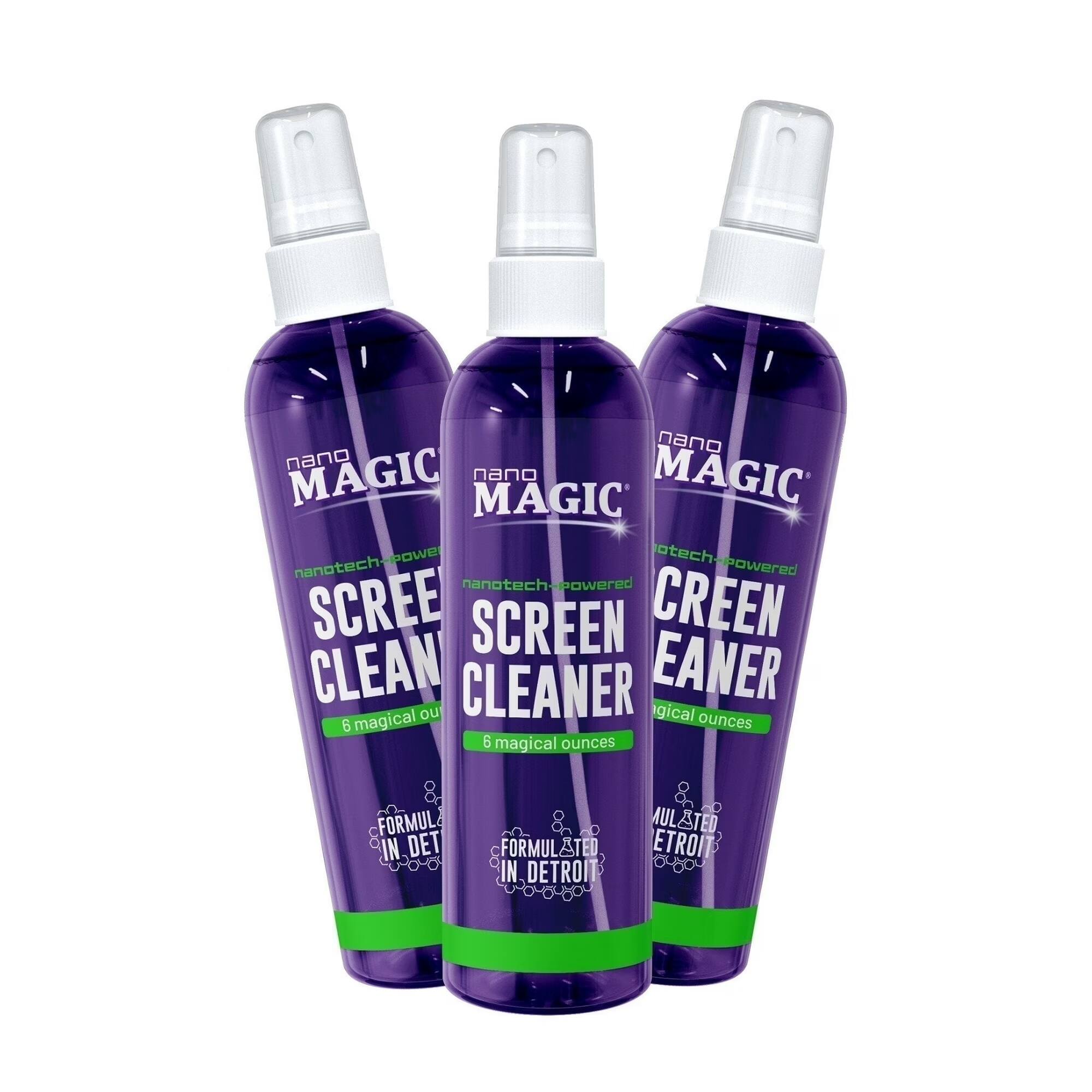 nano MAGIC  
nanotech-powered  
SCREEN CLEANER  
6 magical ounces  
FORMULATED IN DETROIT