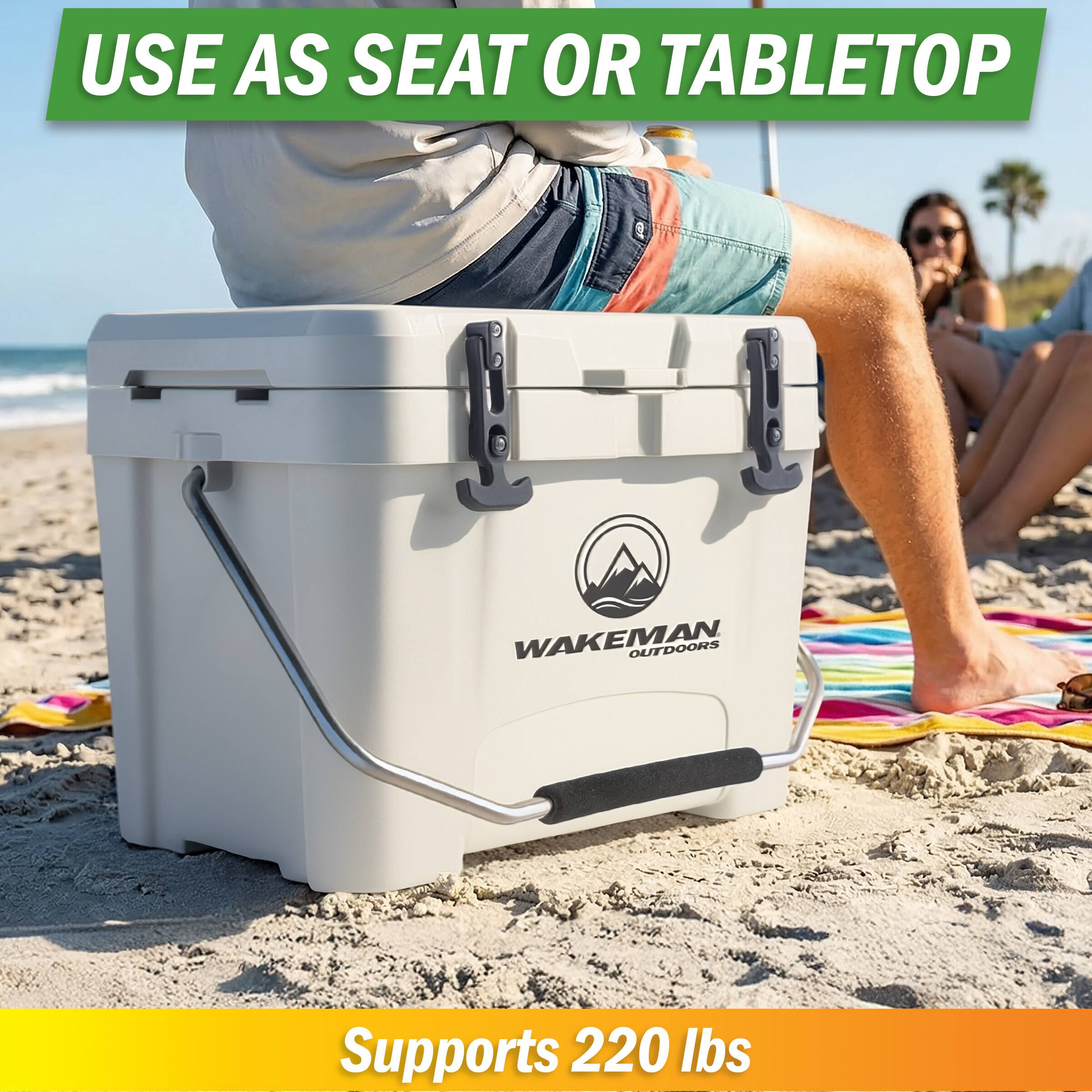 USE AS SEAT OR TABLETOP

WAKEMAN OUTDOORS

Supports 220 lbs