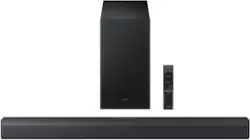 Samsung - B-Series HW-B550F 2.1Ch DTS Virtual:X Soundbar with Subwoofer - Titan Black - Front_Zoom