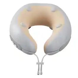 Cluzine - Neck Massage Pillow with Heat, Ergonomic U-Shape, 3 Heat Levels, Portable for Travel & Office
