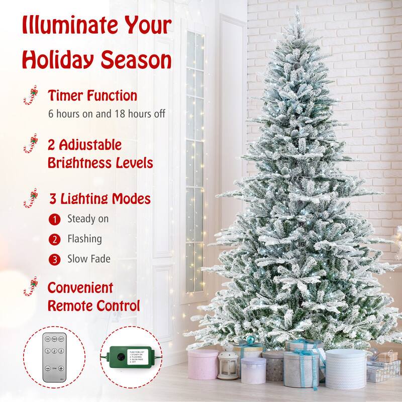 Illuminate Your Holiday Season

Timer Function
6 hours on and 18 hours off

2 Adjustable Brightness Levels

3 Lighting Modes
1 Steady on
2 Flashing
3 Slow Fade

Convenient Remote Control