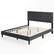 Angle. Costway - Queen Size Bed Frame with Button-Tufted Headboard & Wooden Slats Easy Assembly - Gray.