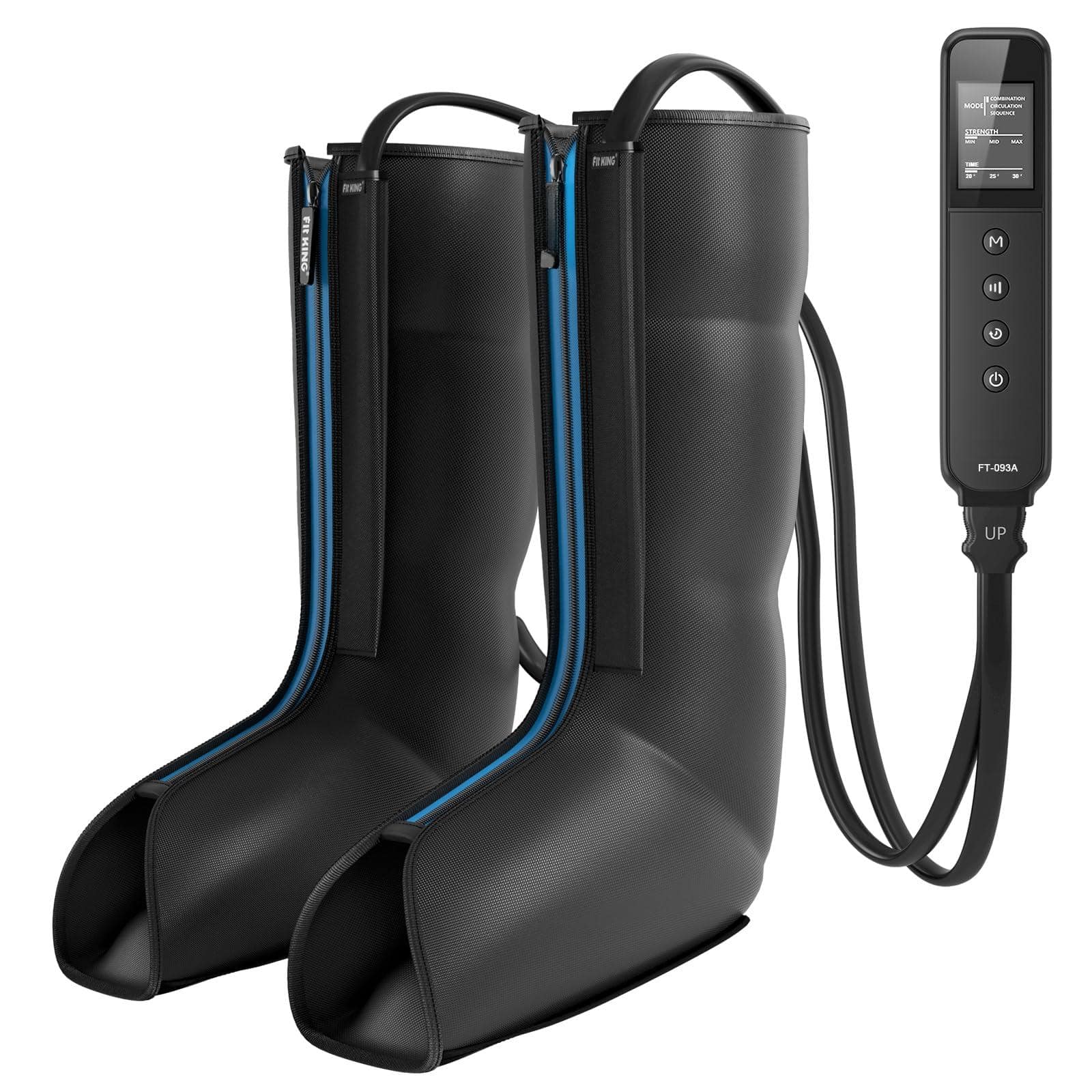 Live At Space - Heated Leg & Foot Massager with 27 Modes, 360° Air Compression for Swelling, RLS, Pain Relief, Gift for Parents - 642146677762