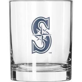 Logo Brands - Seattle Mariners 14oz. Game Day Rocks Glass - Multicolor