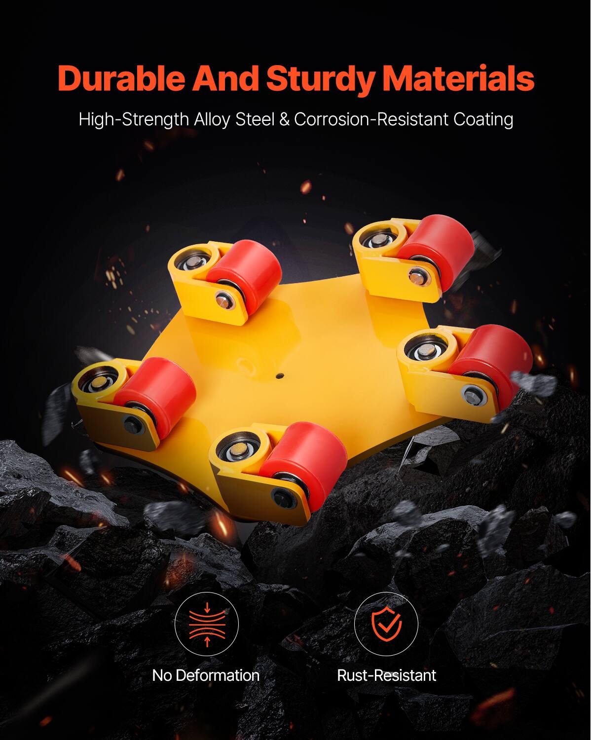 Durable And Sturdy Materials

High-Strength Alloy Steel & Corrosion-Resistant Coating

No Deformation

Rust-Resistant