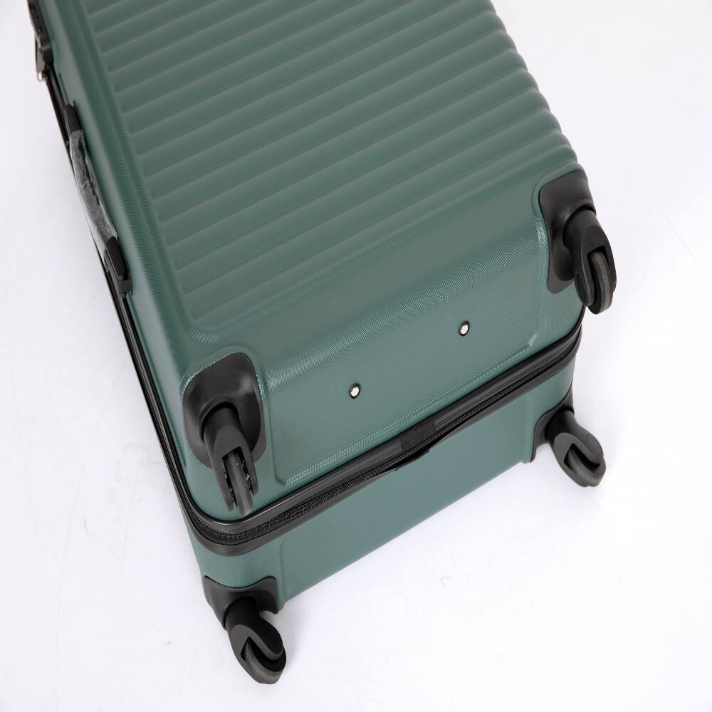 Alt View 8. Ropilly - Ropilly 3 Piece Luggage Set Green Hardshell Suitcase with Wheels - Green.