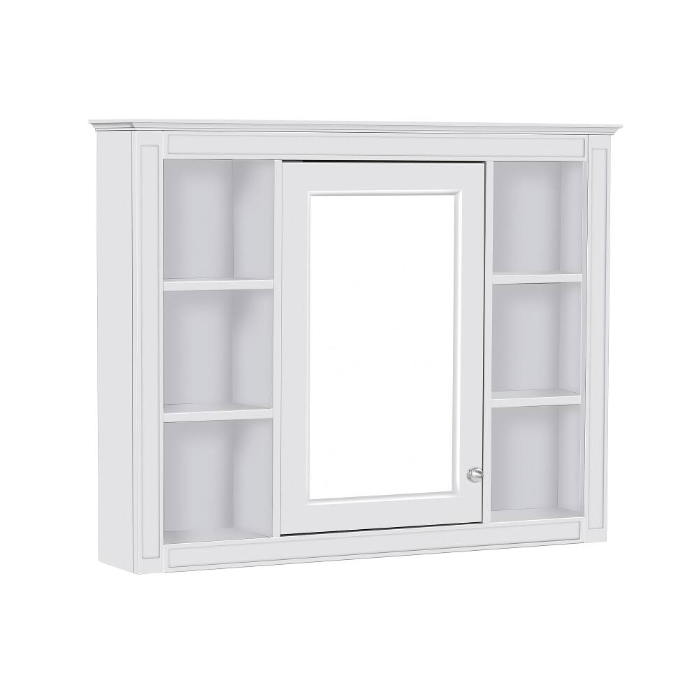 Alt View 8. Loheer - Loheer 36 inch Bathroom Vanity with Medicine Cabinet, Modern Single Sink Vanity, White - White.