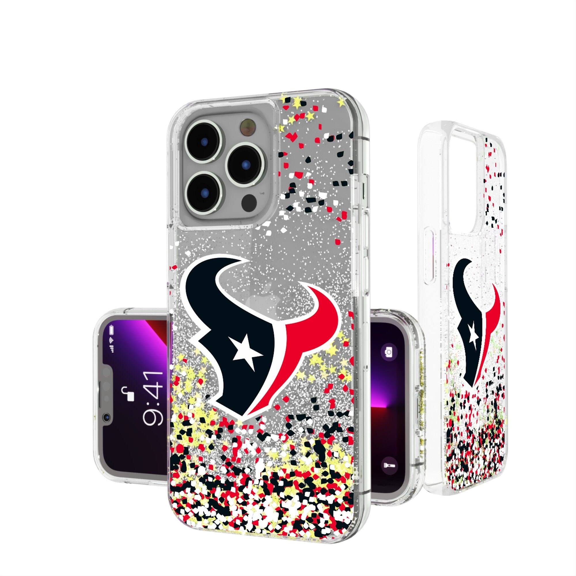 Keyscaper - NFL - Houston Texans - iPhone Glitter Case with Confetti Design - 15 - Multicolor price history on PriceWatchPro