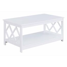 Convenience Concepts - Diamond Coffee Table - White