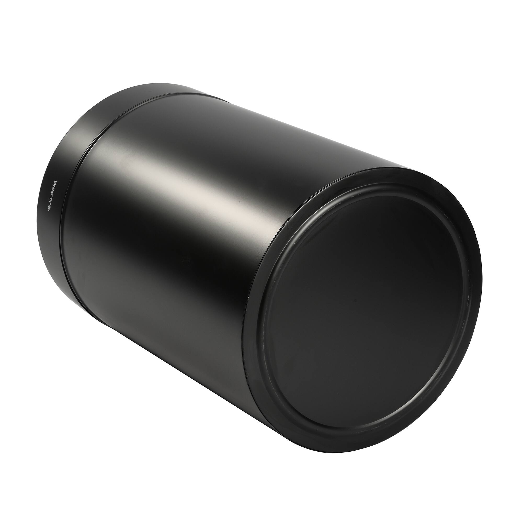 Left. Alpine Industries - 50 Gallon Stainless Steel Commercial Indoor Trash Can - Black.