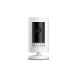 Ring - Stick up HD Battery-Powered Wireless Indoor/Outdoor Security Camera - White
