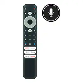 VINABTY - New RC902V FMR8 Voice Replace Remote Control Fits for TCL C635 C728 C835 P725G X925 series 4K QLED 8K MiniLED TV - Black