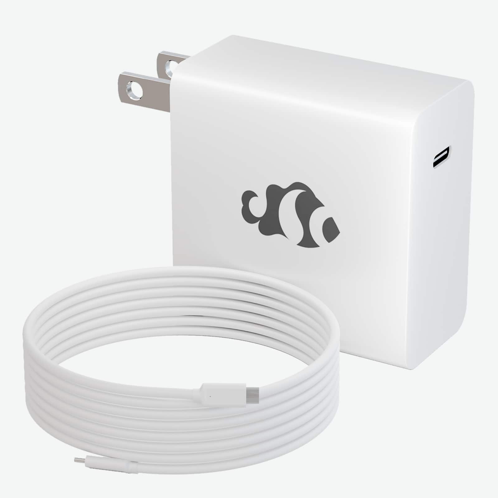 NIMO - PD 60W GaN Fast Charger USB-C to C Cable 6ft for Laptop Macbook and Mobile Devices Adapter