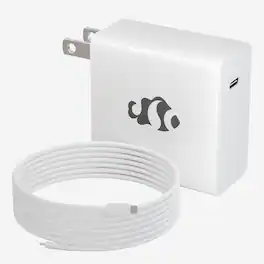 NIMO - PD 60W GaN Fast Charger USB-C to C Cable 6ft for Laptop Macbook and Mobile Devices Adapter