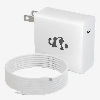 Front. NIMO - NIMO PD 60W GaN Fast Charger USB-C to C Cable 6ft for Laptop Macbook and Mobile Devices Adapter.