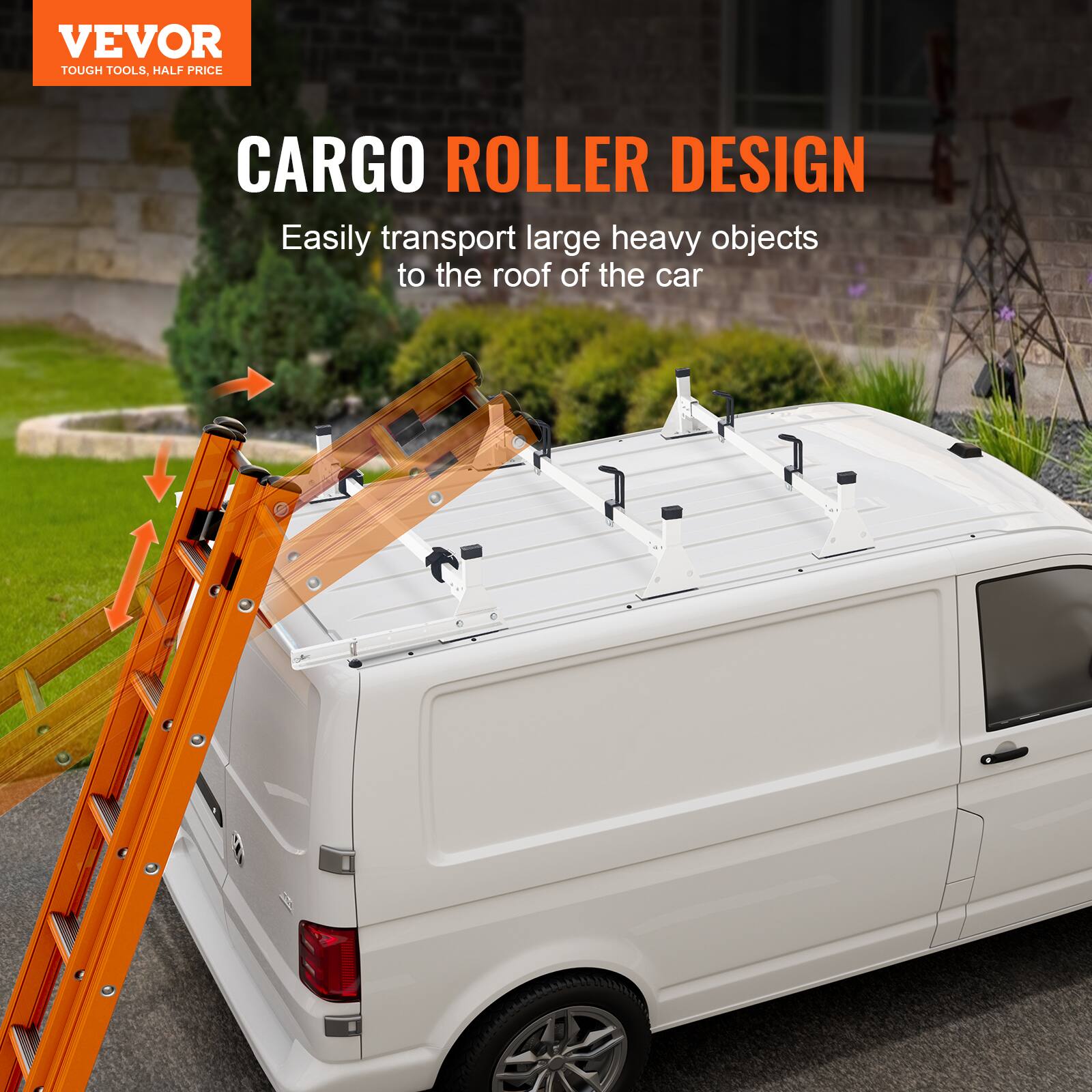 VEVOR TOUGH TOOLS, HALF PRICE

CARGO ROLLER DESIGN

Easily transport large heavy objects to the roof of the car