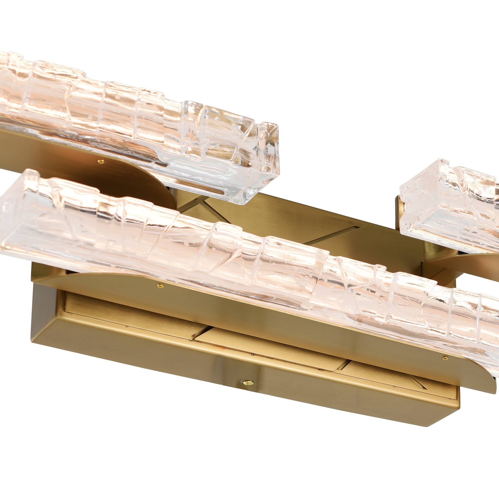 Alt View 1. CWI Lighting - Valira Integrated LED Brass Vanity Light - Brass.