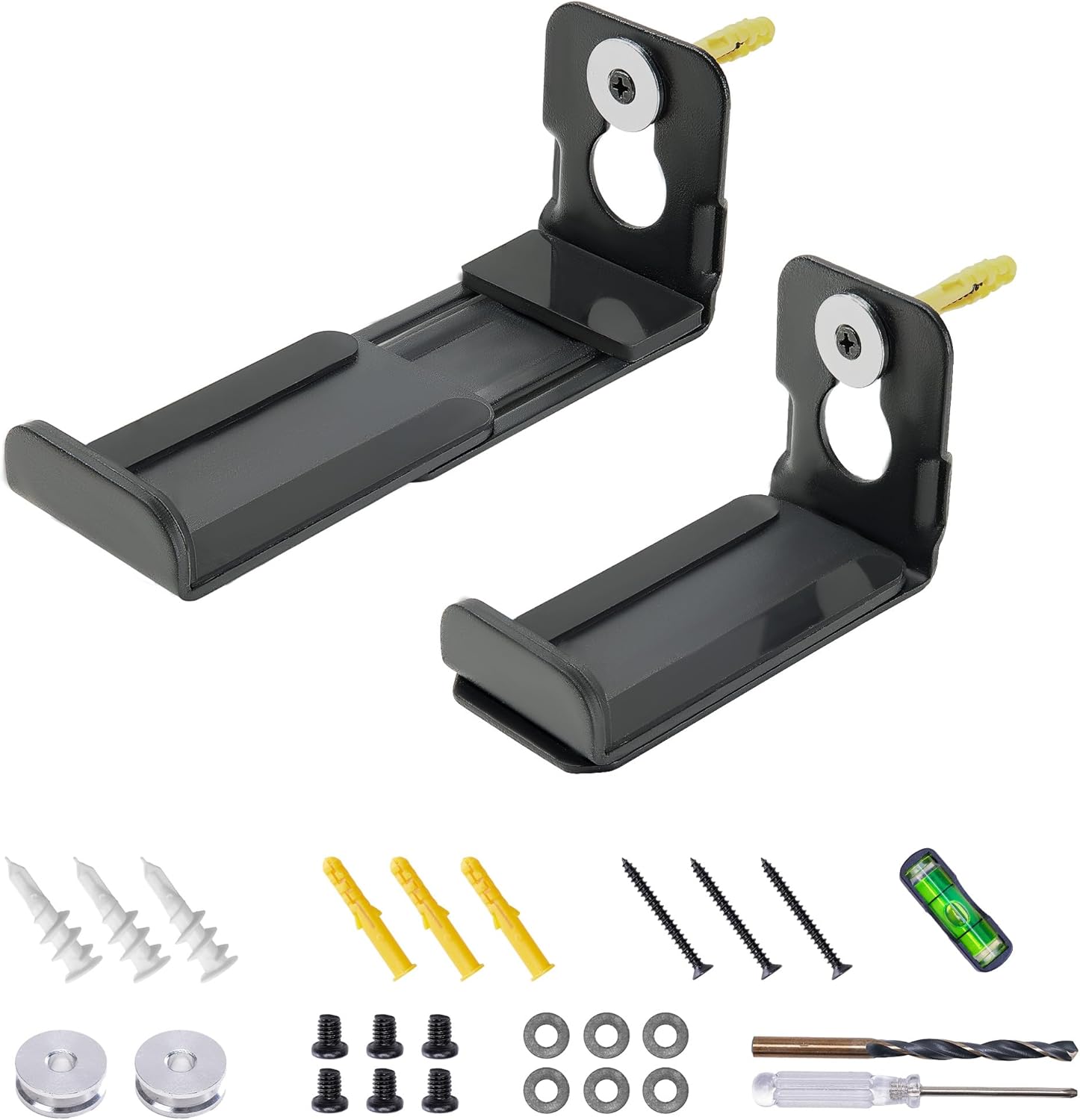 The text on the image is not clear enough to be accurately grouped or corrected. However, based on the context of the image, which shows a product with screws and a battery, it might be related to installation or assembly instructions. If you have specific text or details you need help with, please provide them.