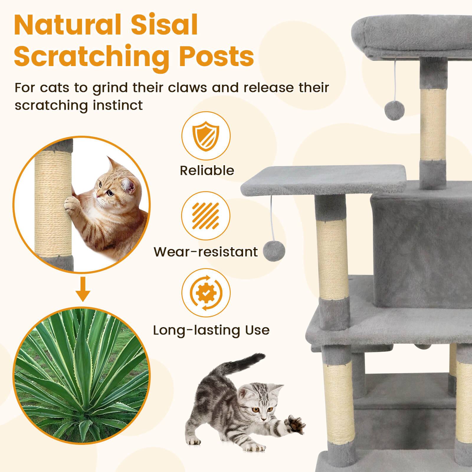 Natural Sisal Scratching Posts

For cats to grind their claws and release their scratching instinct

- Reliable
- Wear-resistant
- Long-lasting Use