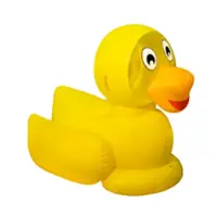 Swimline - Swimline: Giant Ducky Ride-On, Pool Float, Yellow, 190lb Capacity, Kids - Front_Zoom