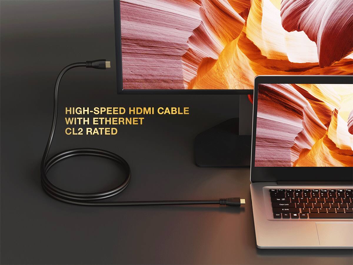 HIGH-SPEED HDMI CABLE WITH ETHERNET CL2 RATED