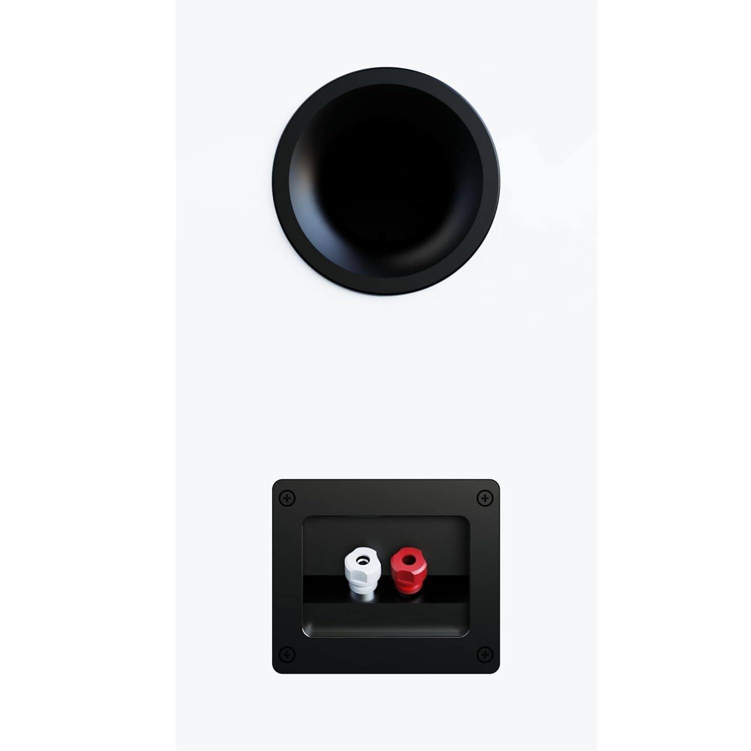 Alt View 5. ELAC - ELAC DB53 5.25" Bookshelf Speakers for Home Theaters and Audio Systems | 1" Aluminum Dome Tweeter and 5.25" Aramid Fiber - White.