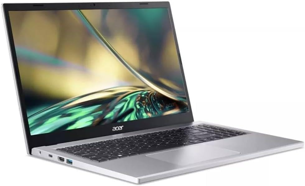 Alt View 2. Acer - Aspire 3 15.6" FHD IPS Touch AMD Ryzen 5 7520U 2.80 GHz up to 4.3 GHz 16GB 1TB SSD AMD Radeon Graphics Windows 11 Home - Silver.