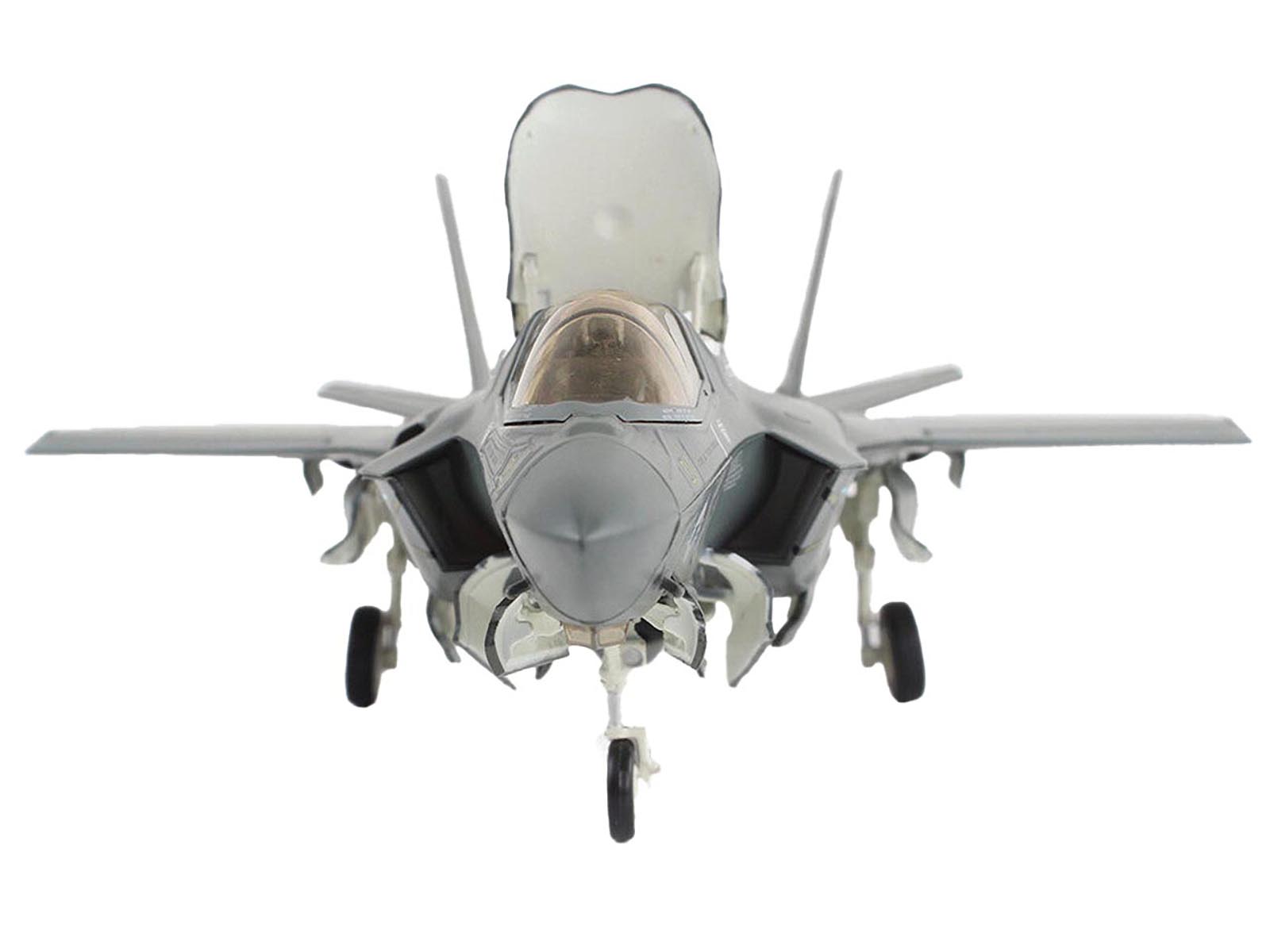 Alt View 1. Hobby Master - Lockheed Martin F-35B Lightning II "Black Death VMFA-542 MCAS Cherry Point 2023" USMC 1/72 Diecast Model - Black.