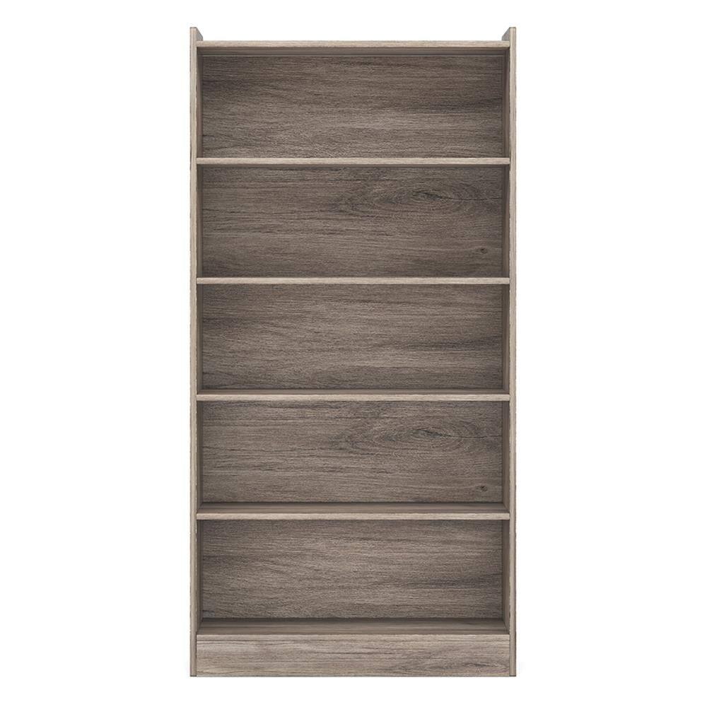 Front. Kadyn - Kadyn Bookshelf, Storage Shelf, Bookcase,Wood Bookcase, 72" Tall Bookshelf with 6-Tier Open Storage Shelves,Gray - Gray.