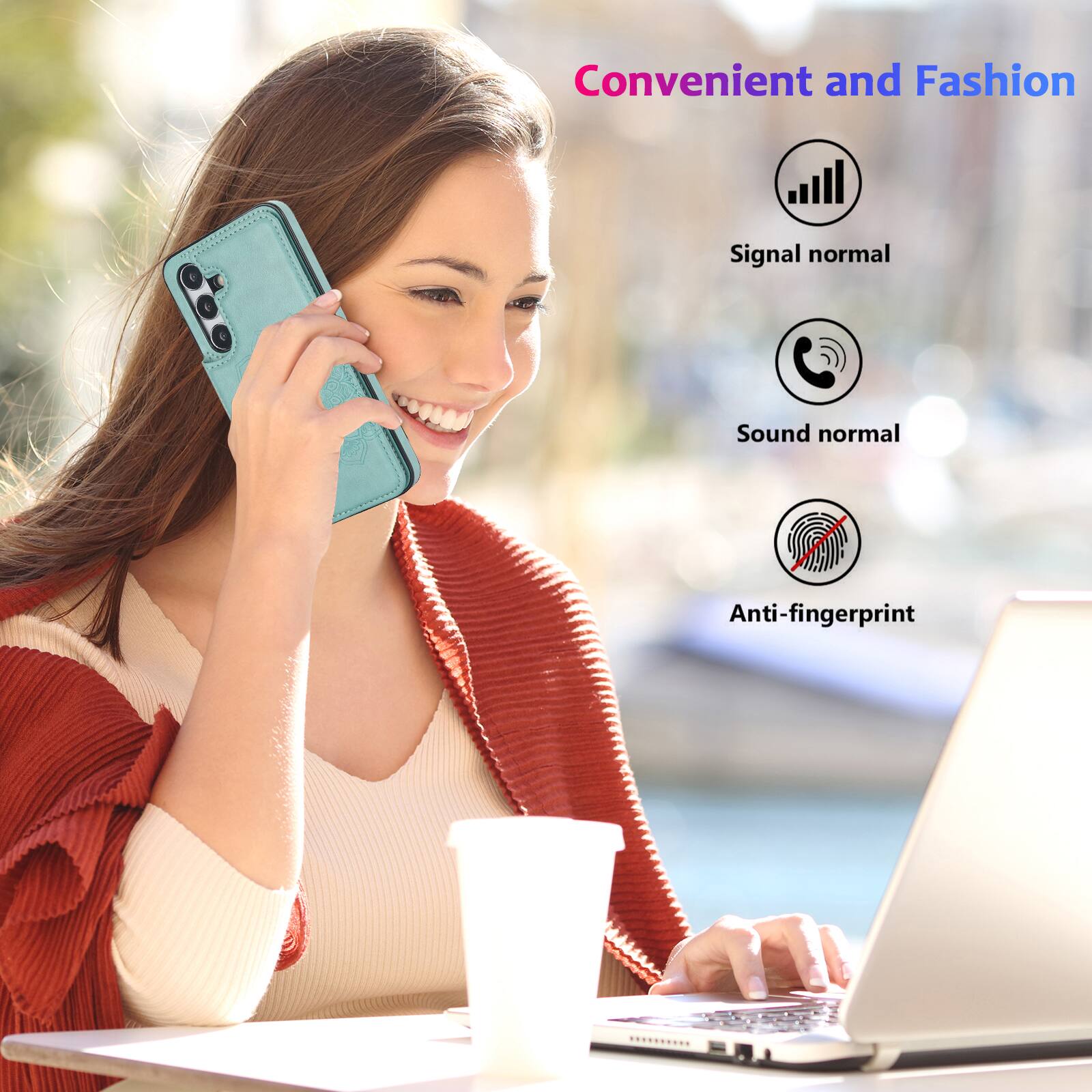 Convenient and Fashion  
Signal normal  
Sound normal  
Anti-fingerprint