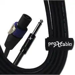 ProX - XC-SQ25 25' 12AWG SpeakOn to 1/4" TS-M High Performance Speaker Cable