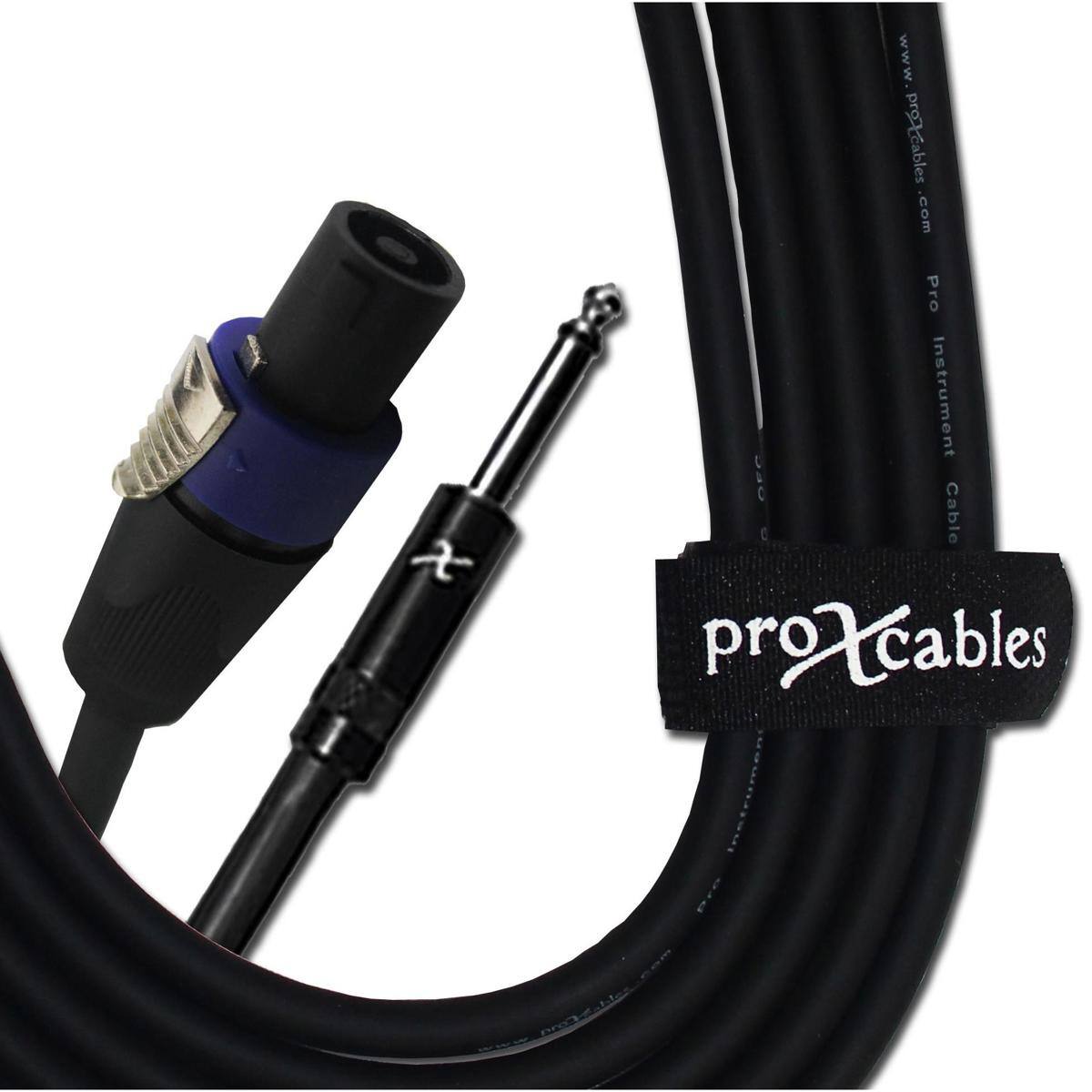 ProX - XC-SQ25 25' 12AWG SpeakOn to 1/4" TS-M High Performance Speaker Cable