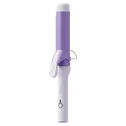 Front. Cluzine - 40mm Large Barrel Curling Iron, Fast Heat, Ceramic Care, Anti-Slip for Beginners.