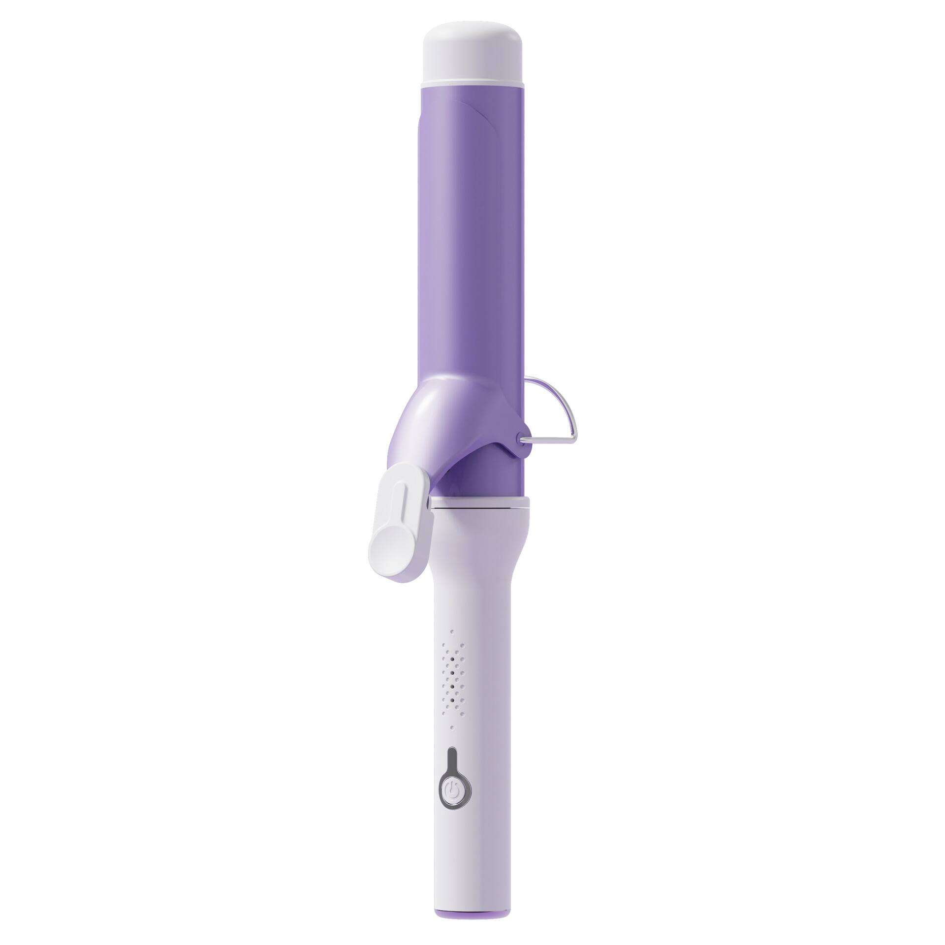 Front. Cluzine - 40mm Large Barrel Curling Iron, Fast Heat, Ceramic Care, Anti-Slip for Beginners.