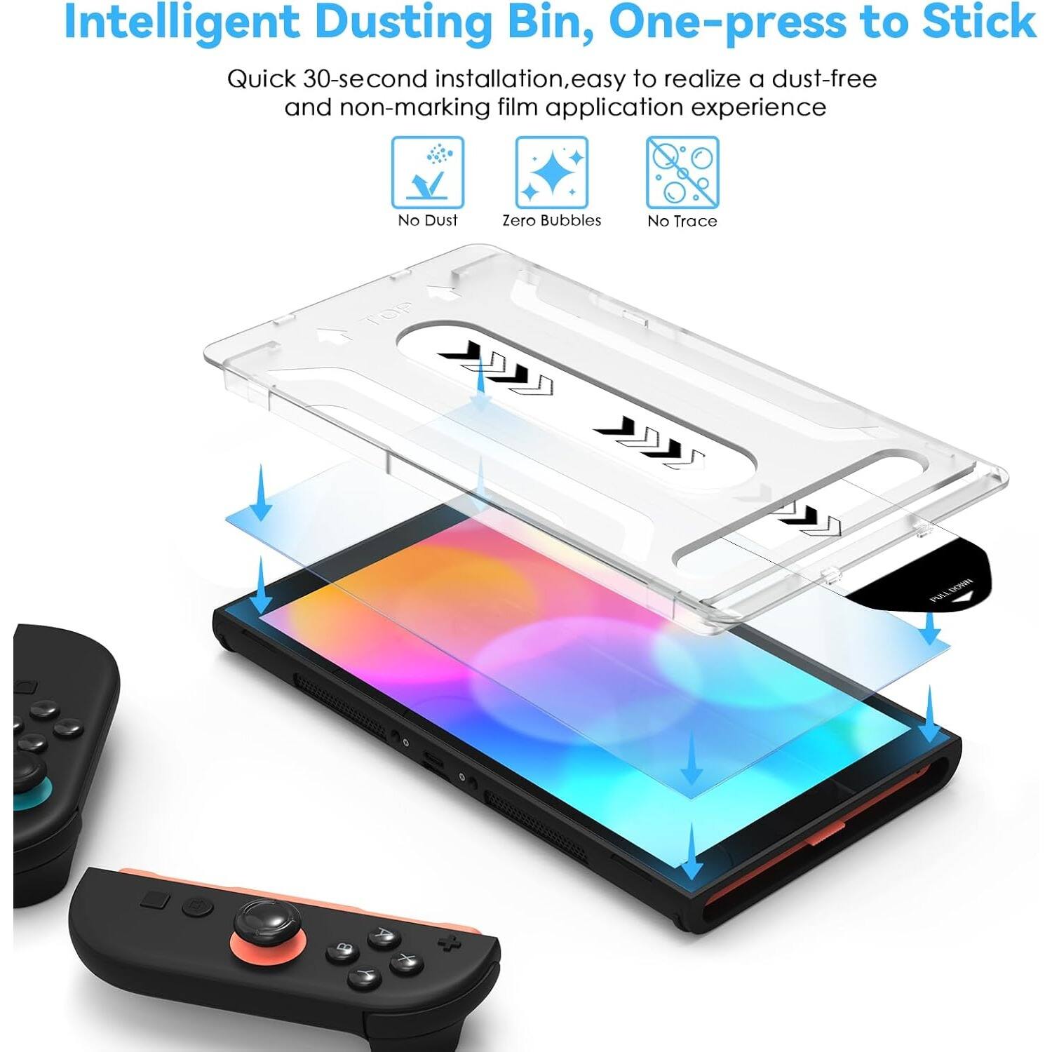 Intelligent Dusting Bin, One-press to Stick

Quick 30-second installation, easy to realize a dust-free and non-marking film application experience

No Dust  
Zero Bubbles  
No Trace