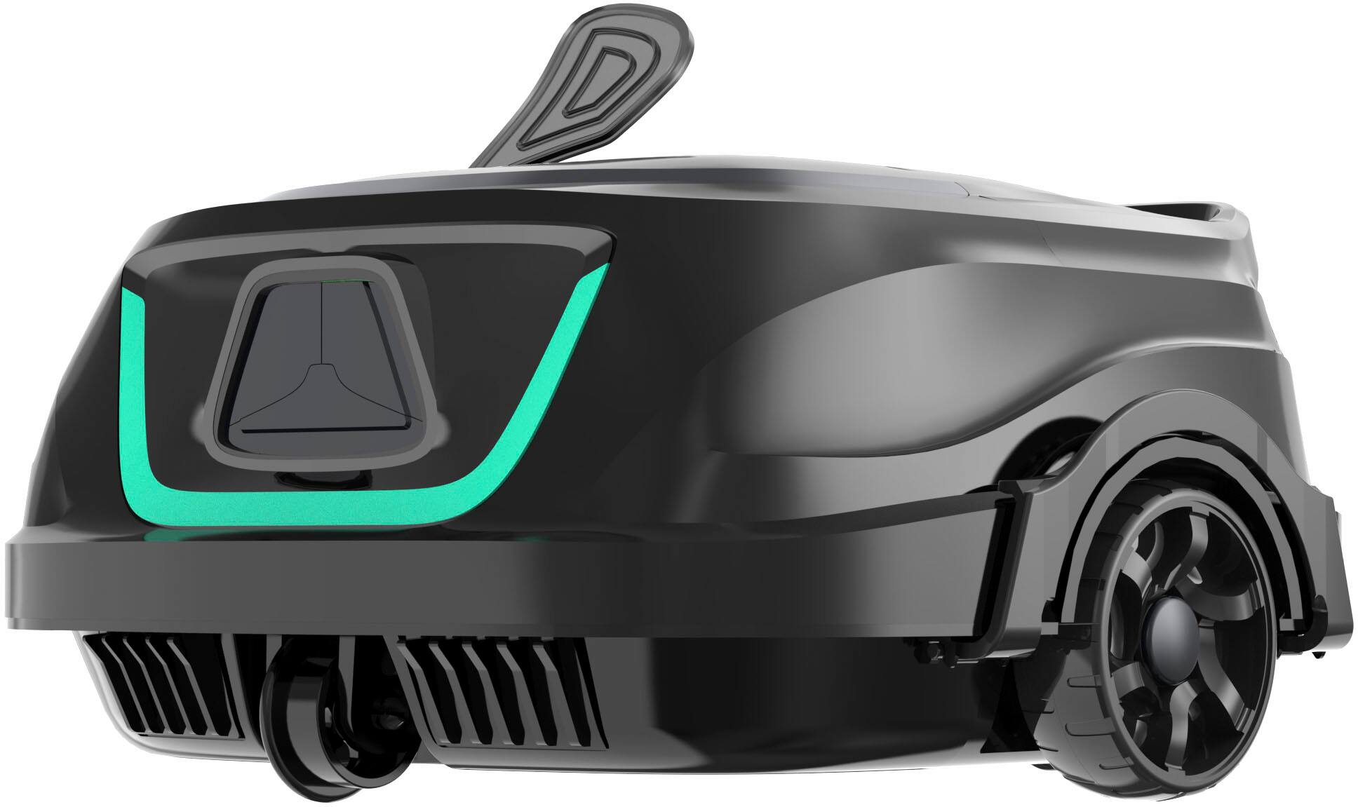 Left. Wybot - A1 Cordless Robotic Pool Cleaner for In-Ground Pools up to 1076sq.ft, Pool Vacuum with Infrared Sensors - Black.