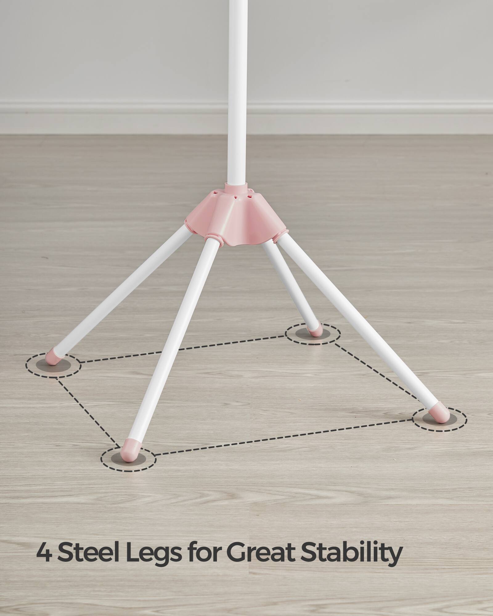 4 Steel Legs for Great Stability