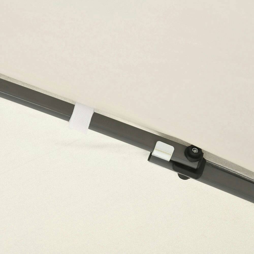 Alt View 4. Spaco - Spaco 10x10 Pop Up Canopy Tent with Netting, Adjustable Height, Easy Setup - Cream White.