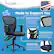 Alt View 11. Click365 - Flow Mid-Back Mesh Office Chair - Black.