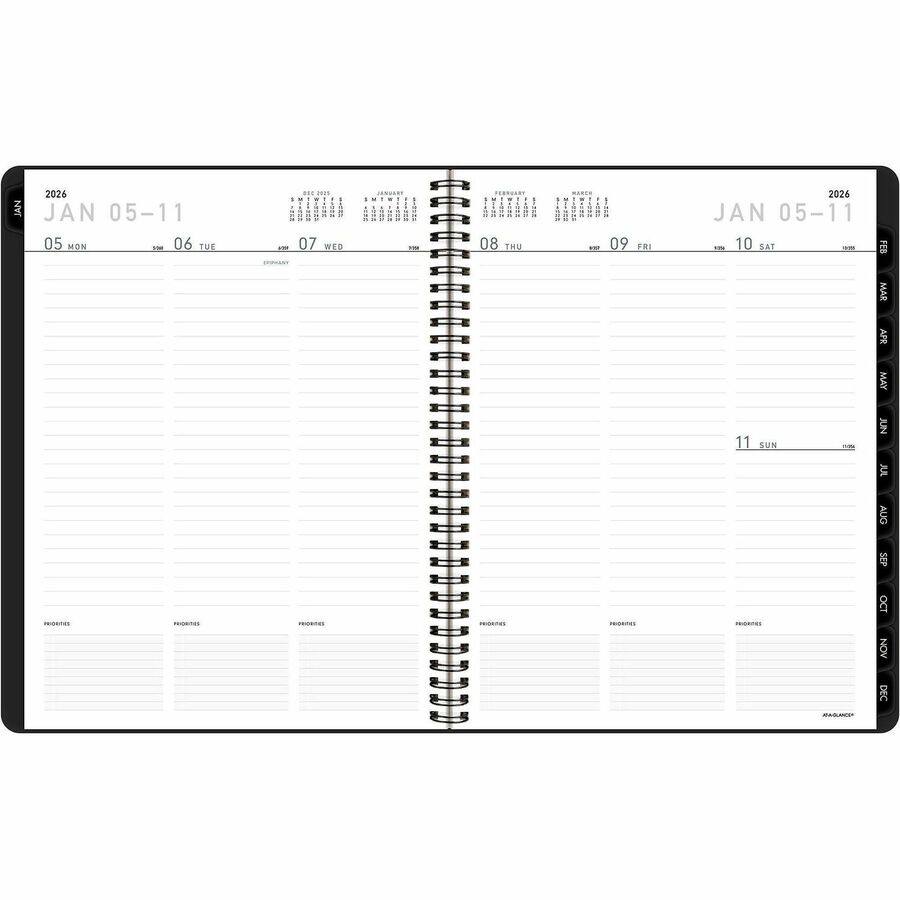 JAN 2026  
JAN 05-11  

05 MON  
06 TUE  
07 WED  
08 THU  
09 FRI  
10 SAT  
11 SUN  

FEB  
MAR  
APR  
MAY  
JUN  
JUL  
AUG  
SEP  
OCT  
NOV  
DEC  

PRIORITIES  
PRIORITIES  
PRIORITIES  
PRIORITIES  
PRIORITIES  
PRIORITIES  
PRIORITIES  
PRIORITIES  
PRIORITIES  
PRIORITIES  
PRIORITIES  
PRIORITIES