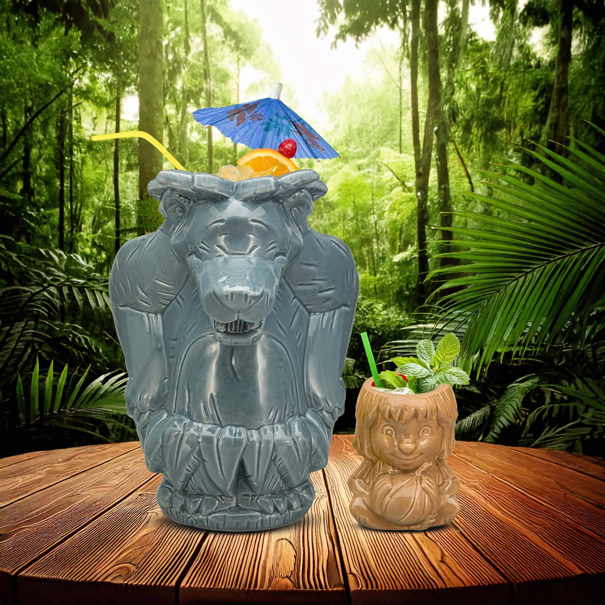 Alt View 3. Disney - Geeki Tikis Disney The Jungle Book Baloo and Mowgli Mug Set - Grey.