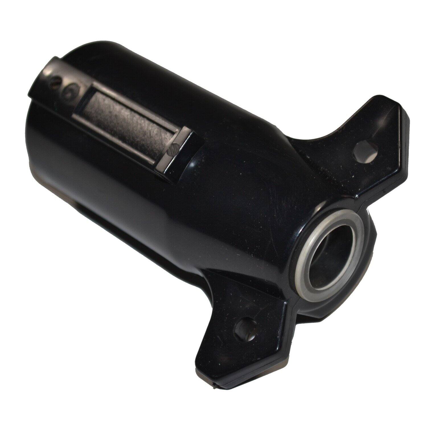Angle. HQRP - 7-Way 7-Pin RV Blade Trailer Wiring Plug - Round Connector Trailer End - Black.