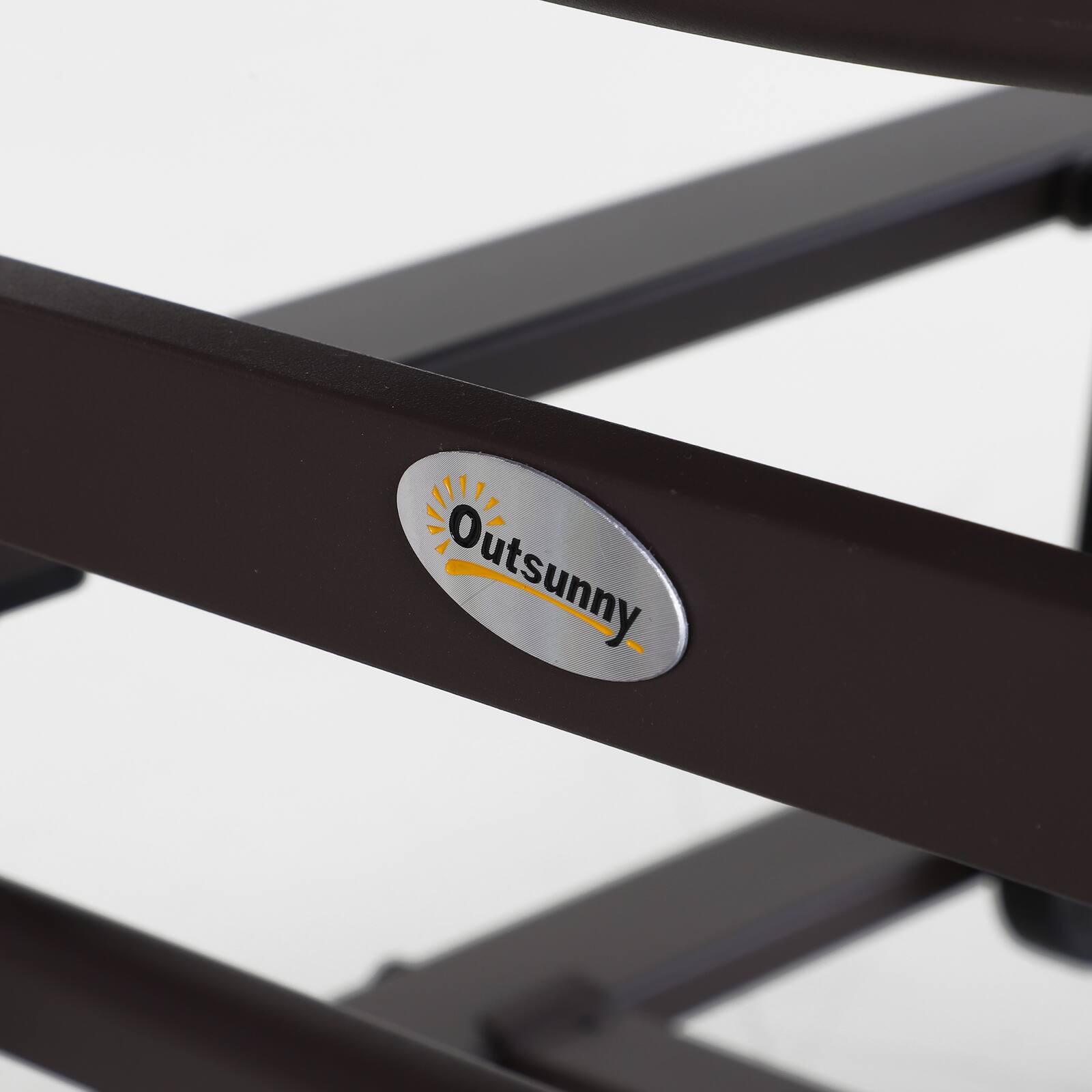 Alt View 4. Outsunny - Outdoor Glider Chair, Gliders for Outside Patio with Smooth Rocking Mechanism and Lightweight Construction - Brown.